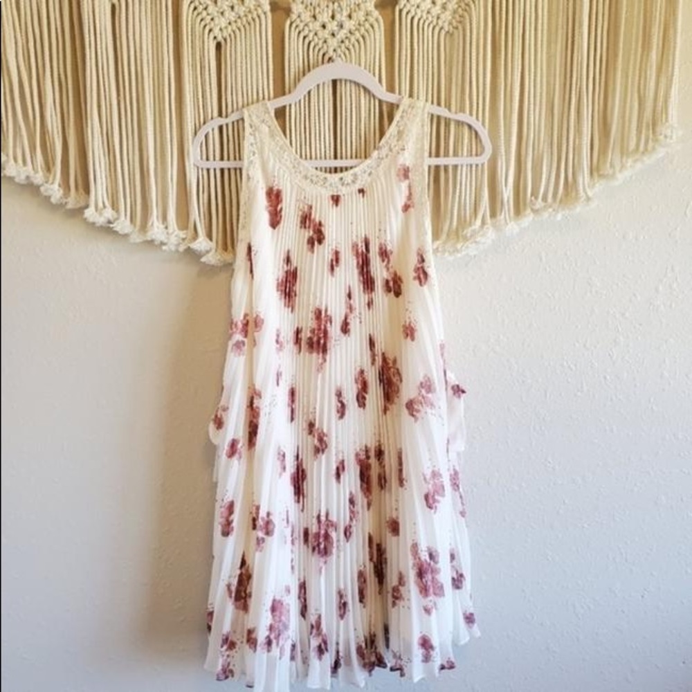 Free People floral mini dress